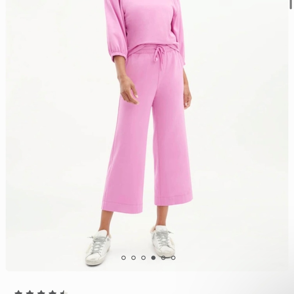 Eco fleece crop pant